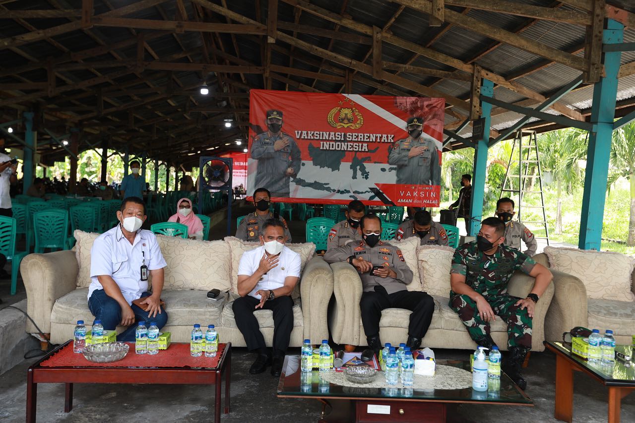 Video Conference bersama Kapolri dalam Rangka Akselerasi Vaksinasi Covid