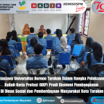 Sekretaris Dinsos PM Kota Tarakan Beserta Jajaran Menerima Dan Memberikan Pengarahan Kepada 22 Mahasiswa Universitas Borneo Tarakan KKP Prodi Ekonomi Pembangunan