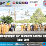 Sekretaris Dinsos PM Kota Tarakan Menghadiri Upacara Memperingati Hari Kesehatan Nasional (HKN) Ke-60 Tahun 2024