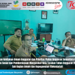 Kepala Dinsos PM Kota Tarakan Bersama Sekretaris, Kasubbag. Umum Dan Kepegawaian Dan Kasubbag. Perencanaan Dan Keuangan Melaksanakan Pembahasan KUA PPAS Dinsos PM Kota Tarakan Tahun Anggaran 2025 Sub Bagian Umum/Sekretariat