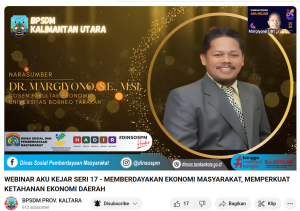 Zoom Meeting Webinar AKU KEJAR (ASN Kalimantan Utara Belajar) Seri XVII