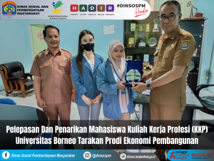 Pelepasan Dan Penarikan Mahasiswa Universitas Borneo Tarakan Prodi Ekonomi Pembangunan Yang Telah Melaksanakan Kuliah Kerja Profesi