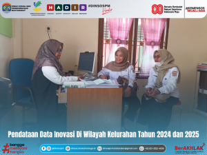 Pendataan Data Inovasi Di Wilayah Kelurahan Tahun 2024 dan 2025