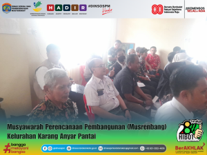 Dinsos PM Kota Tarakan Hadiri Musrenbang Kelurahan Karang Anyar Pantai