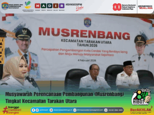 Dinsos PM Kota Tarakan Hadiri Musrenbang Tingkat Kecamatan Tarakan Utara