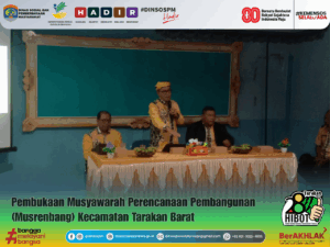 Sekretaris Dinsos PM Kota Tarakan Hadiri Pembukaan Musrenbang Kecamatan Tarakan Barat