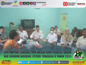 📌 Exit Meeting Evaluasi Tata Kelola Data Tunggal Sosial dan Ekonomi Nasional (DTSEN) Triwulan II Tahun 2026